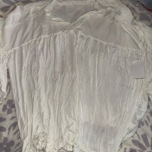 POL Elegant White Women's Top